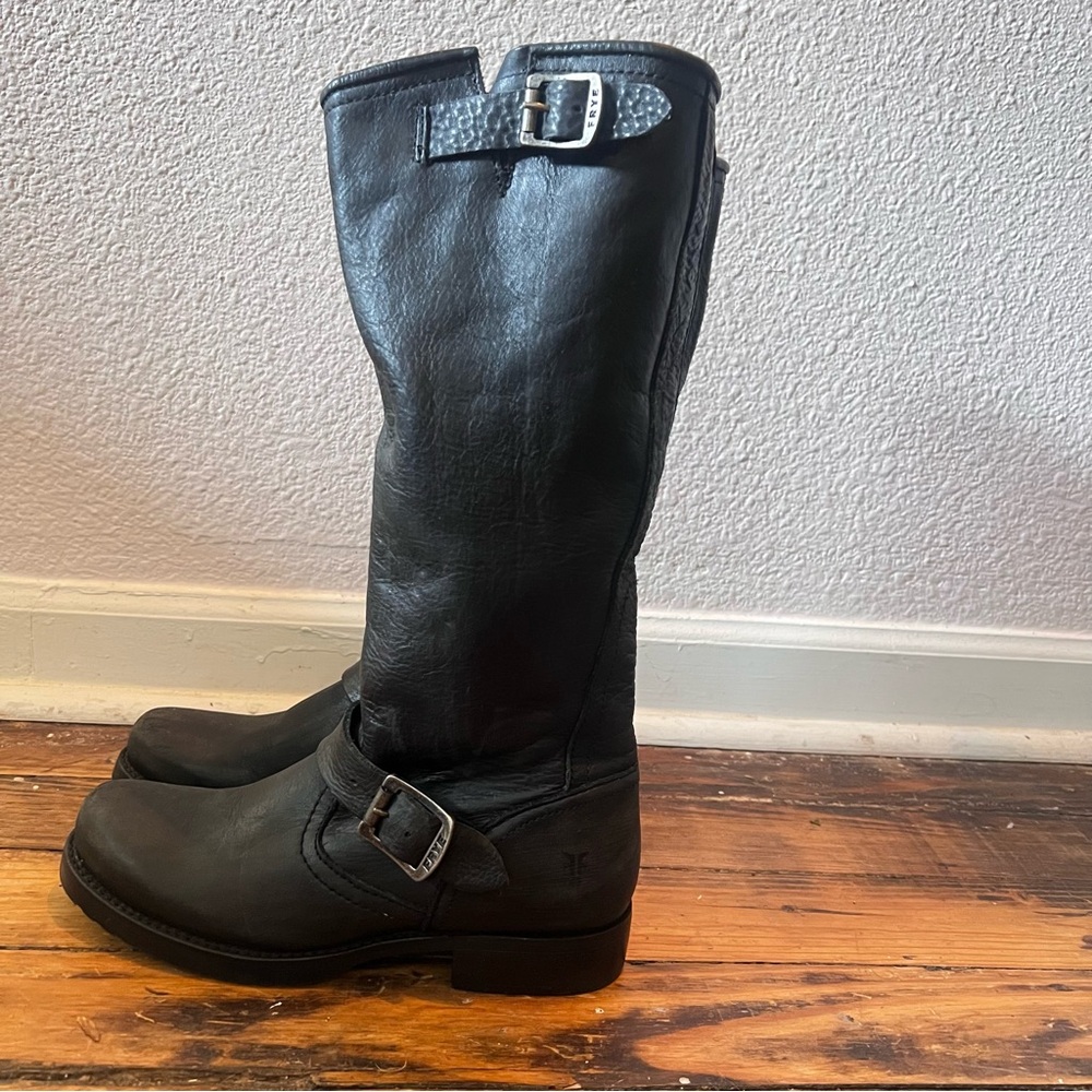 Frye Veronica Tall Slouch Boots Black 7.5 B